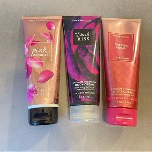 Bath and Body Works Bundle Discontinued Lotions 3/4 Full